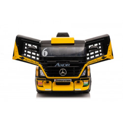 Auto Na Akumulator Mercedes + Naczepa XMX622B  Zółty LCD