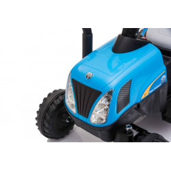Traktor Na Akumulator z Przyczepą A009 Niebieski