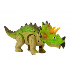 Dinozaur na Baterie Triceratops Zielony