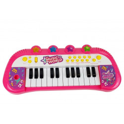 Pianinko Keyboard 24 klawisze Różowe