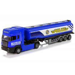 Ciężarówka Cysterna Niebieska Policja 30 cm Długości