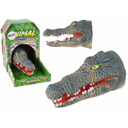 Pacynka na Rękę Krokodyl Zwierzątko Szary