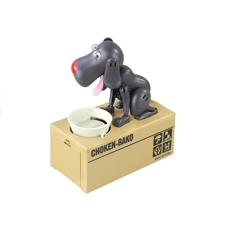 Skarbonka Pies Zjadający Monety Grafitowy