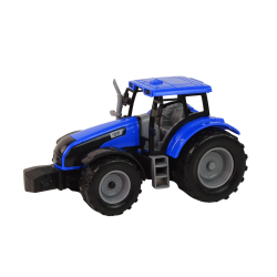 Traktor z Przyczepą Pojazd Rolniczy Farma Niebieski