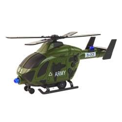 Zestaw Militarny Czołg Pojazd Helikopter Wojskowy Dźwięk Światła  1:32