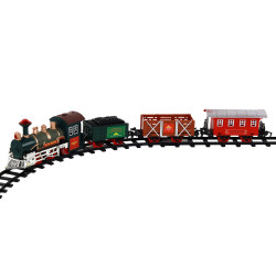 Kolejka elektryczna Train Set  4 wagony lokomotywa