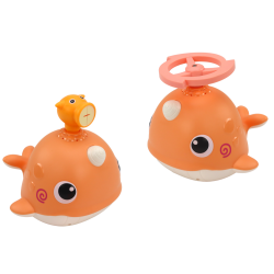 Zabawka Do Kąpieli Wieloryb 3 Końcówki Pomarańczowy
